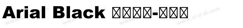 Arial Black 常规斜体字体转换